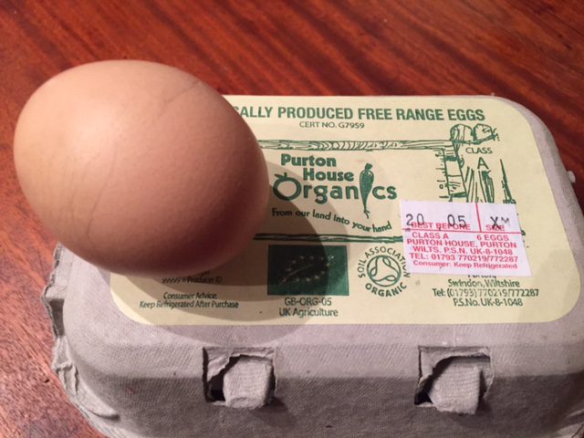 Organics eggs from Purton House Organics