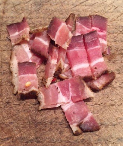 Rashers of good, smoked streaky bacon