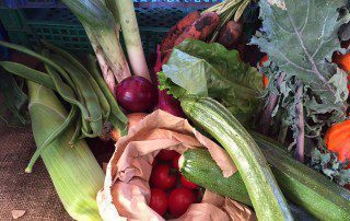 Farmers' market organic vegetables