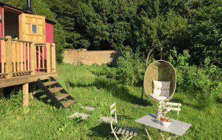 Seating outside the wagon