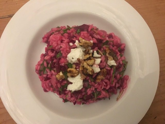 Beetroot risotto